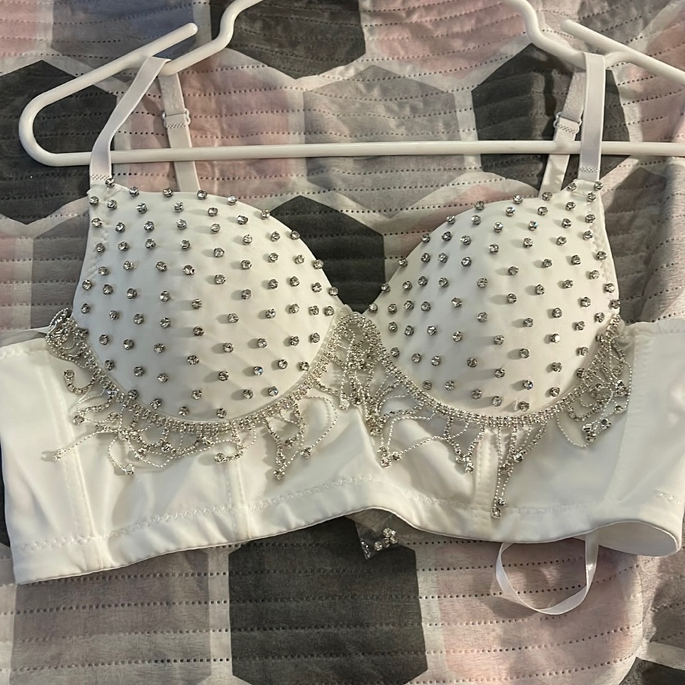 Bedazzled corset top